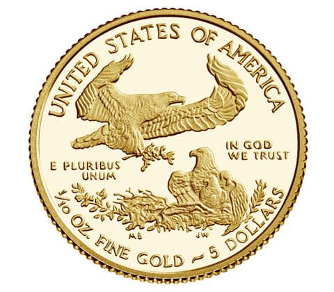 2021 American Eagle One-Tenth Ounce Gold Coin - PR70 PCGS — view 2