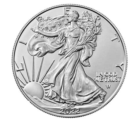 American Eagle 2022 1 oz. Silver Proof Medallion (Burnished - West Point Mint)