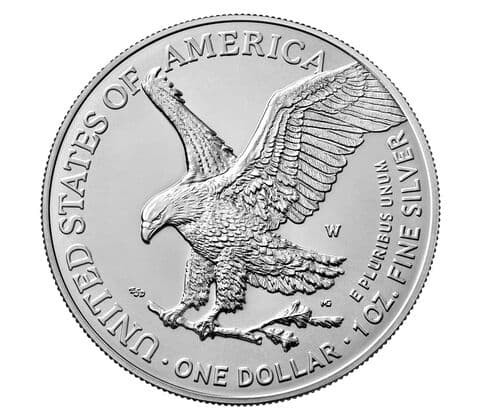 American Eagle 2022 1 oz. Silver Proof Medallion (Burnished - West Point Mint) — view 2