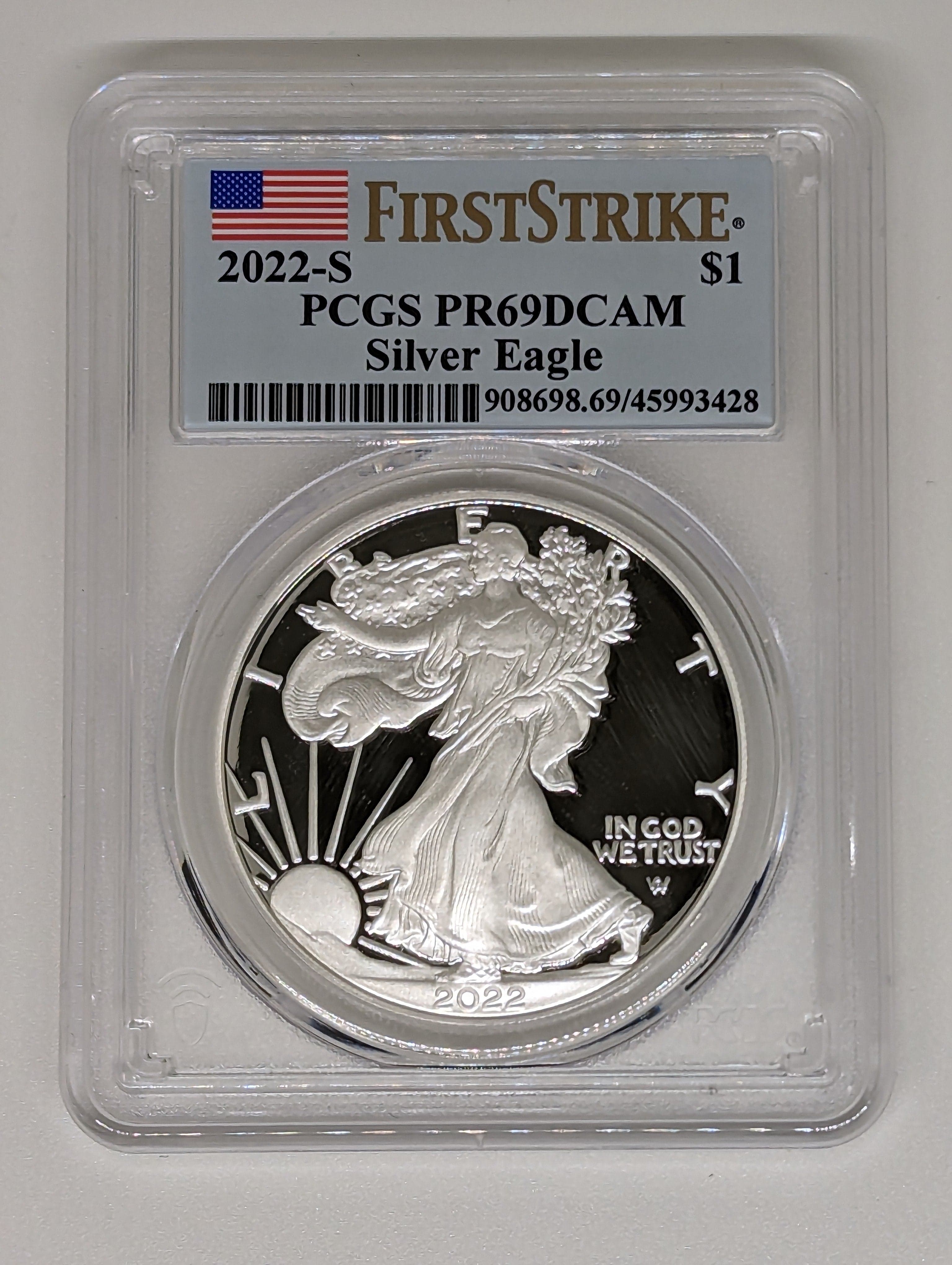 2022-S $1 American Eagle 1 oz. Silver Proof Coin - PR69 - First Strike — view 3