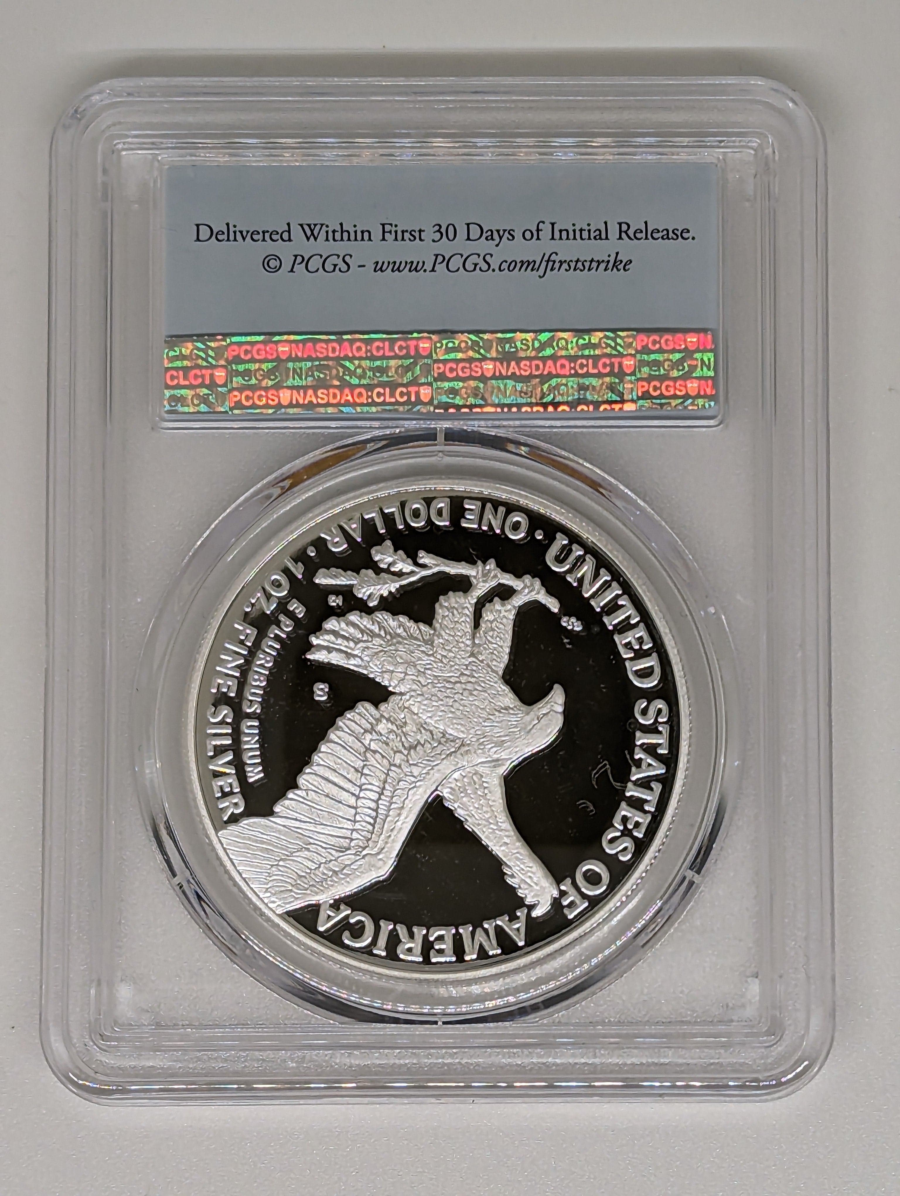 2022-S $1 American Eagle 1 oz. Silver Proof Coin - PR69 - First Strike — view 4