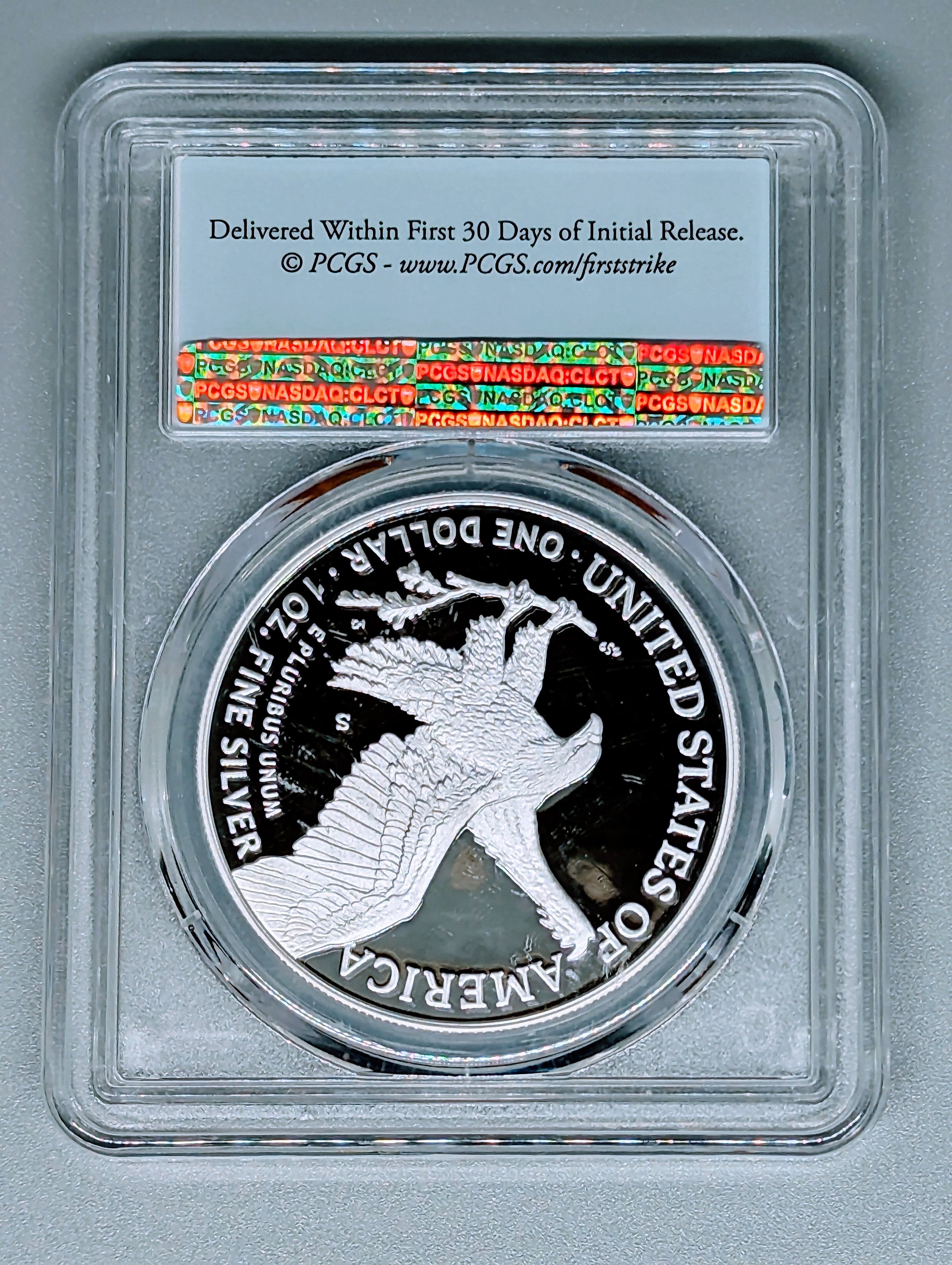 2021-S Type 2 American Eagle Silver Proof Coin - PR69DCAM - First Strike — view 4