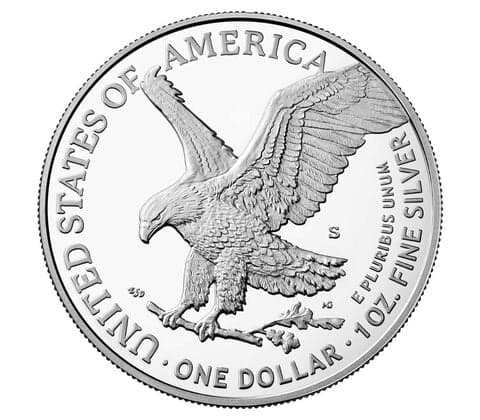 2021-S $1 Type 2 American Eagle Silver Proof Coin PR68DCAM - First Strike — view 2