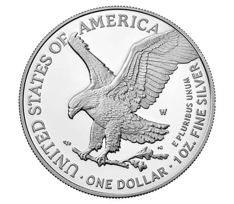 2023-W $1 American Eagle 1 oz. Silver Proof Coin - PCGS PR70DCAM — view 2