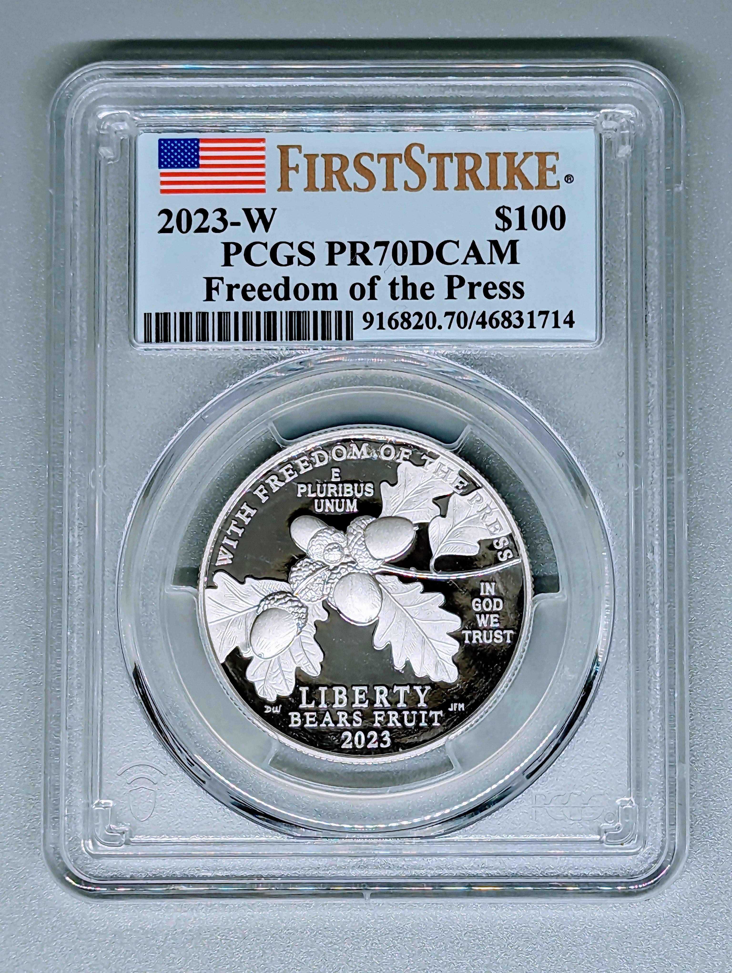 2023-W Platinum Proof Coin - First Strike - PR70DCAM PCGS — view 4
