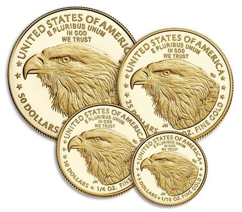 2023 W Gold American Eagle Four Coin Set - PR70DCAM - First Strike — view 12