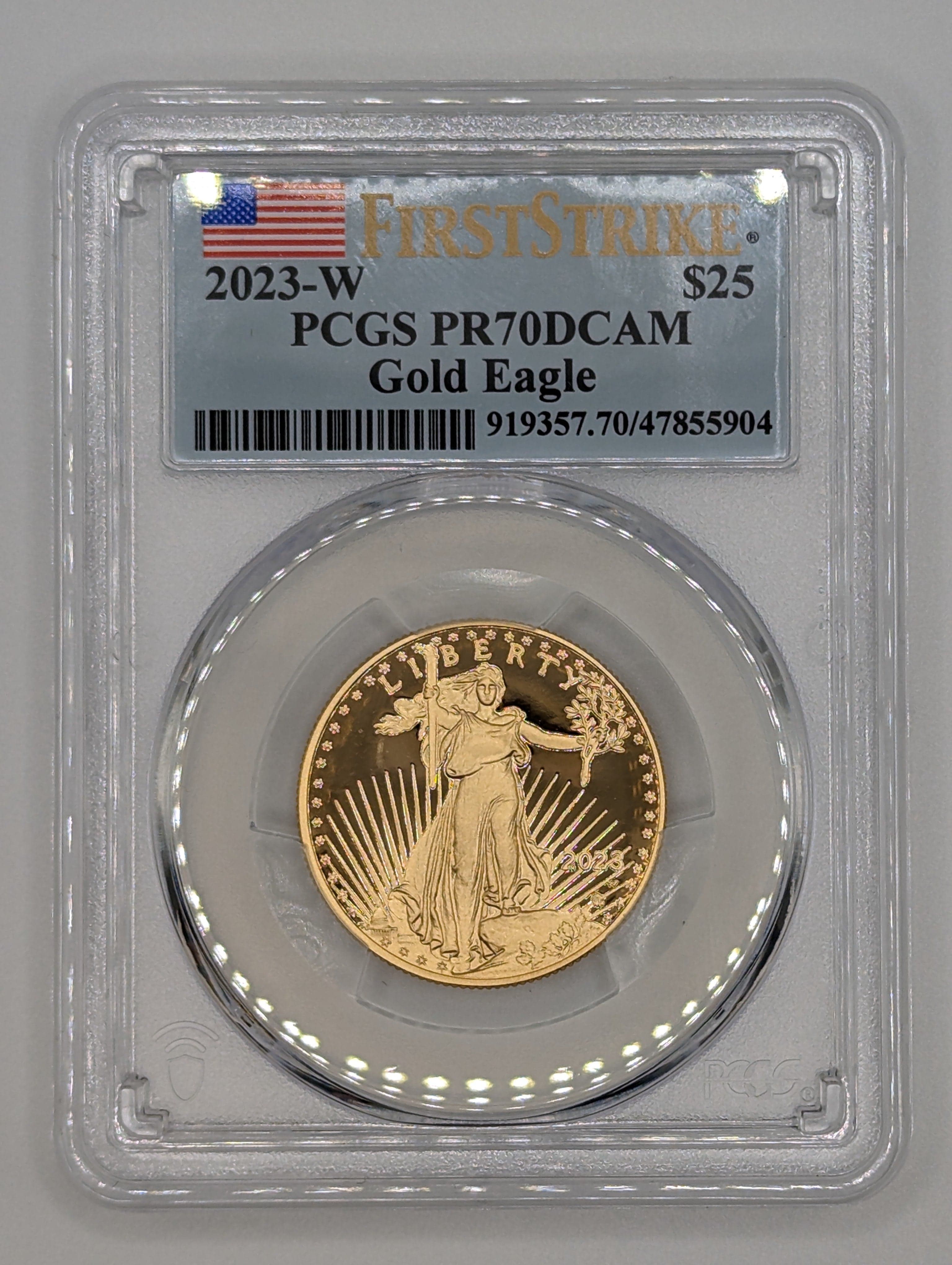 2023 W Gold American Eagle Four Coin Set - PR70DCAM - First Strike — view 6