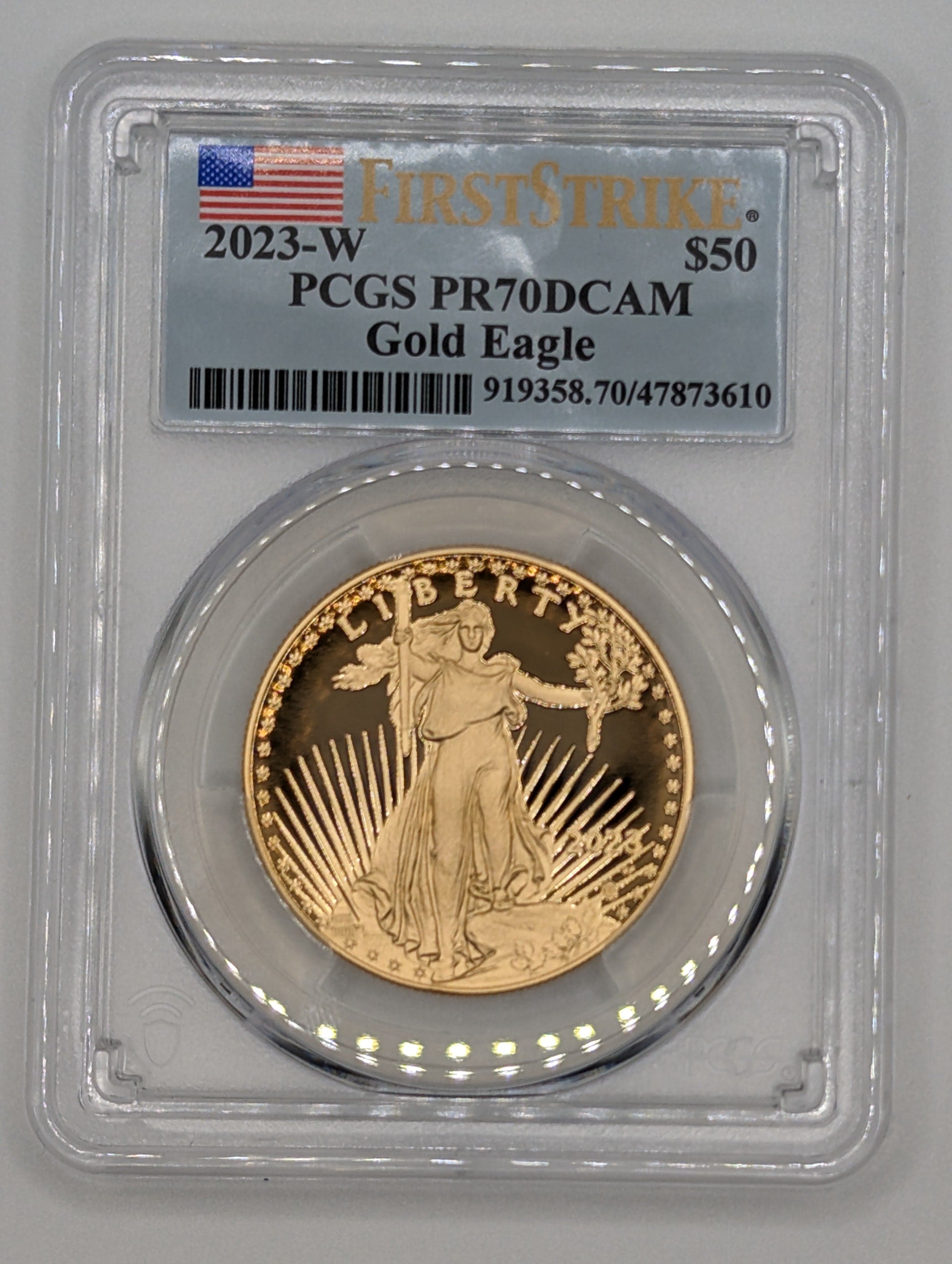 2023 W Gold American Eagle Four Coin Set - PR70DCAM - First Strike — view 4
