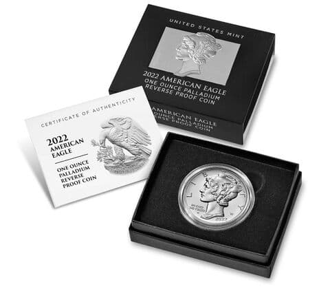 2022-W 1 oz Palladium First Strike Coin, Reverse Proof - PR70DCAM — view 4