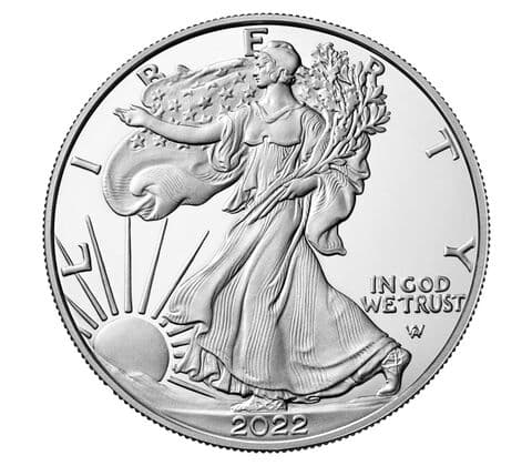 2022-S $1 American Eagle 1 oz. Silver Proof Coin - PR70 - First Strike