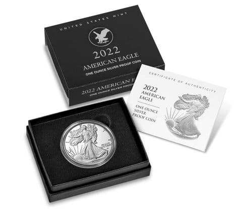 2022-S $1 American Eagle 1 oz. Silver Proof Coin - PR70 - First Strike — view 6