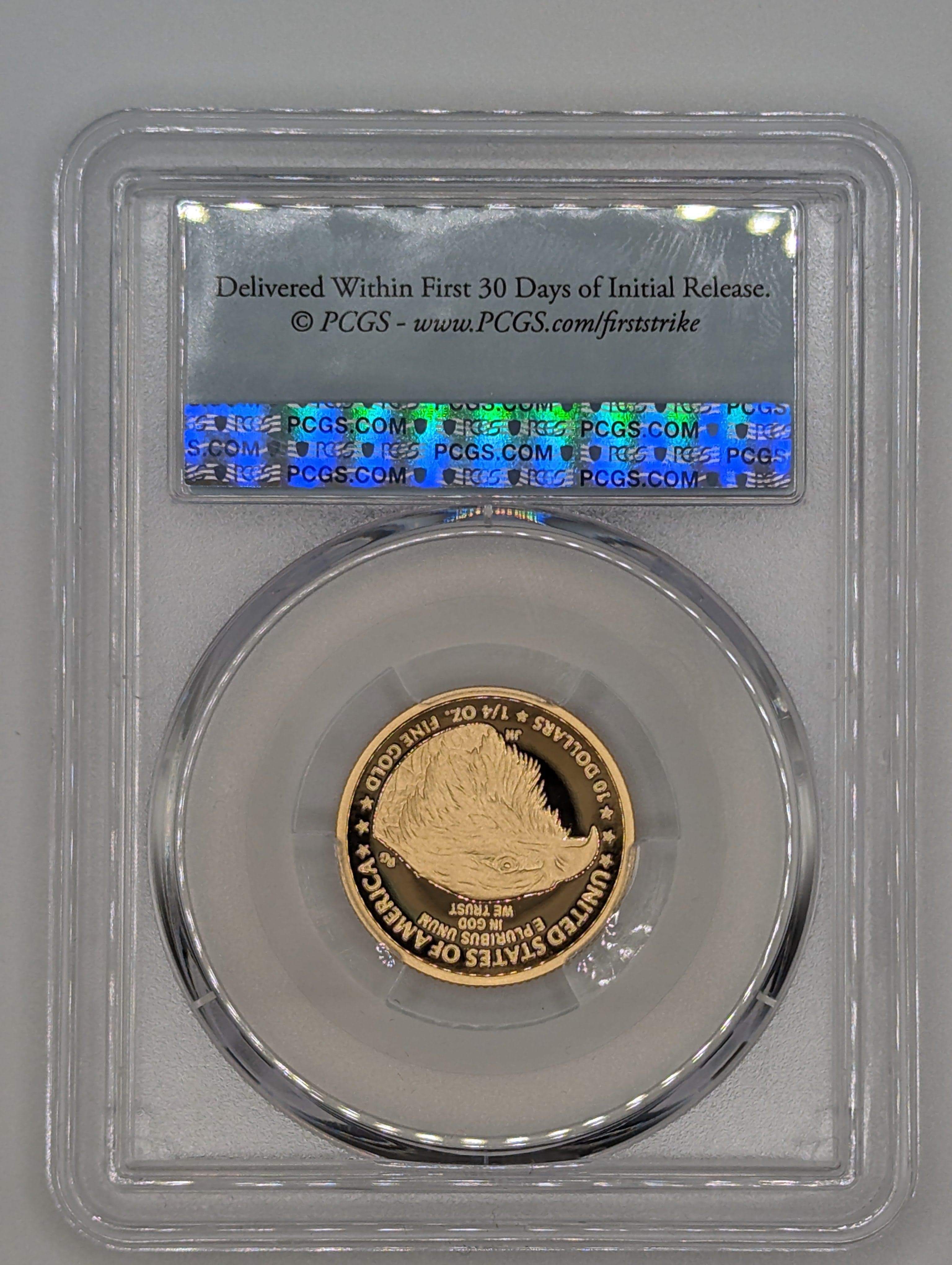 2023-W American Eagle 1/4 oz. Gold Proof Coin - PR69DCAM — view 4