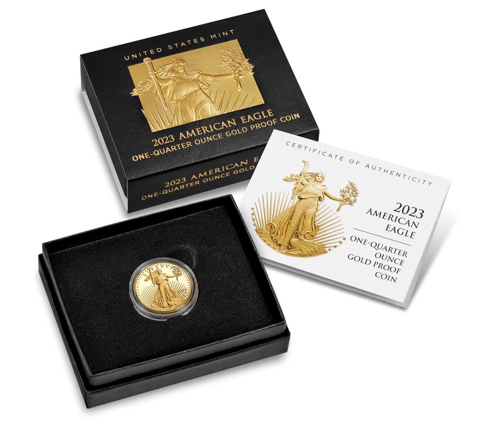 2023-W American Eagle 1/4 oz. Gold Proof Coin - PR69DCAM — view 5