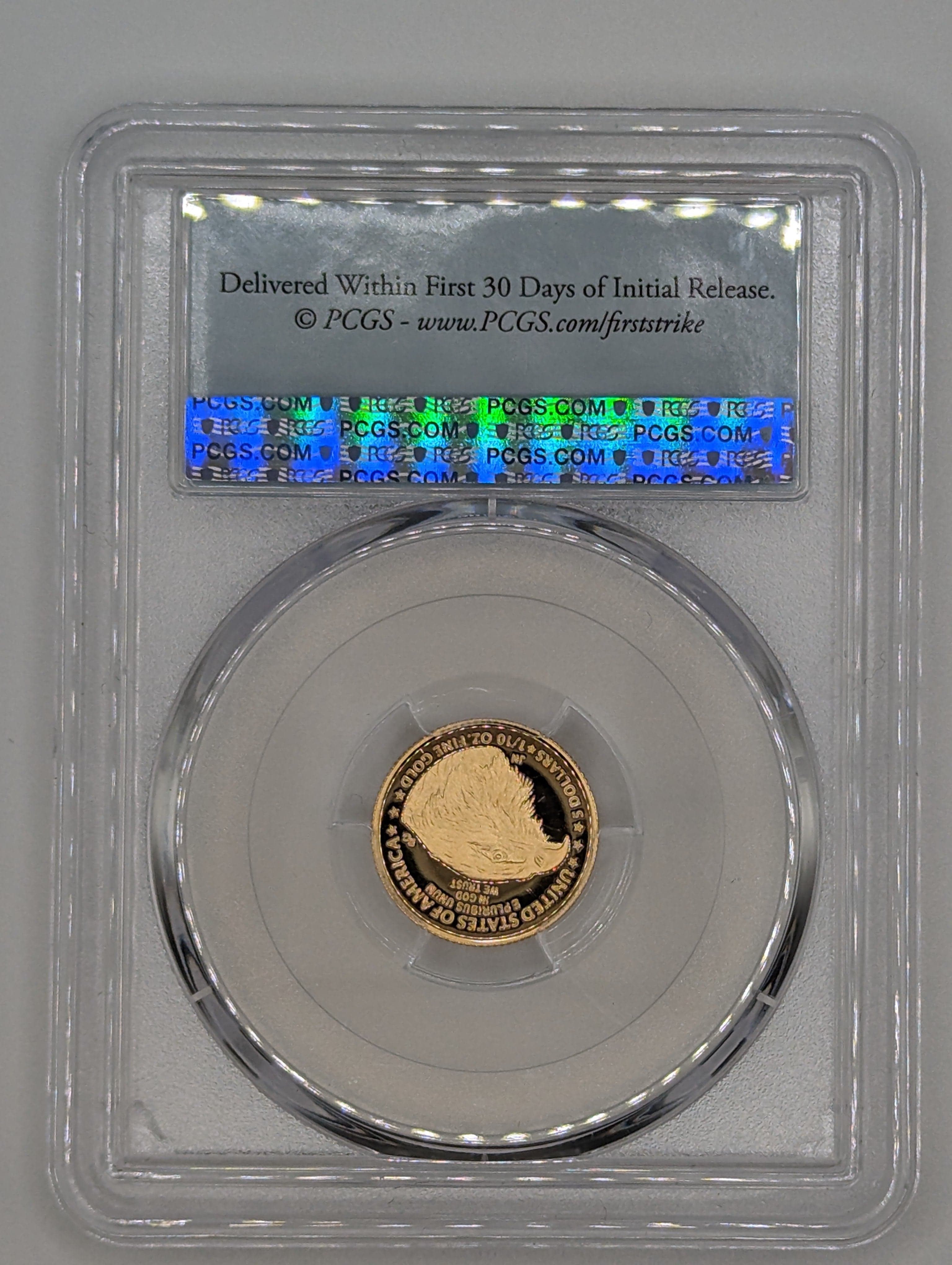 2023-W American Eagle Gold Proof 1/10 oz. Coin - PR69DCAM — view 4