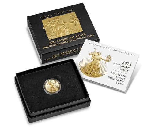 2023-W American Eagle Gold Proof 1/10 oz. Coin - PR69DCAM — view 5