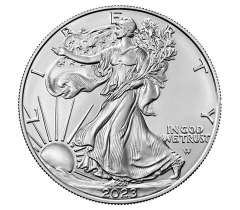 2023 American Eagle Silver Uncirculated Coin - Ungraded — view 2