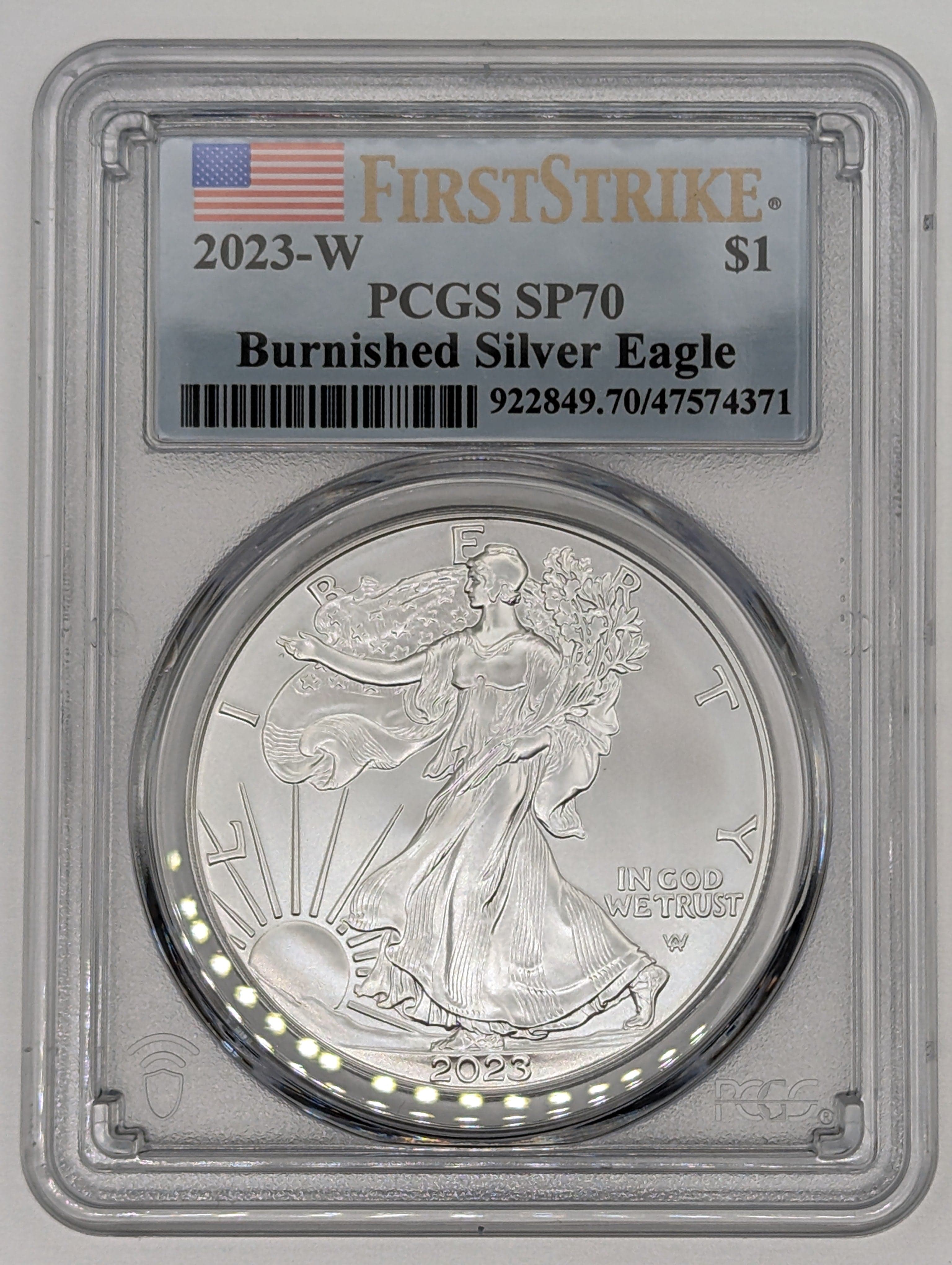 2023-W American Eagle One Ounce Silver - PCGS SP70 — view 4