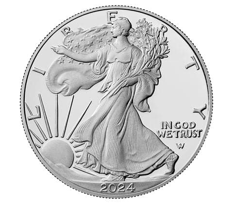 2024-W Silver Eagle Coin $1 - Ungraded — view 2