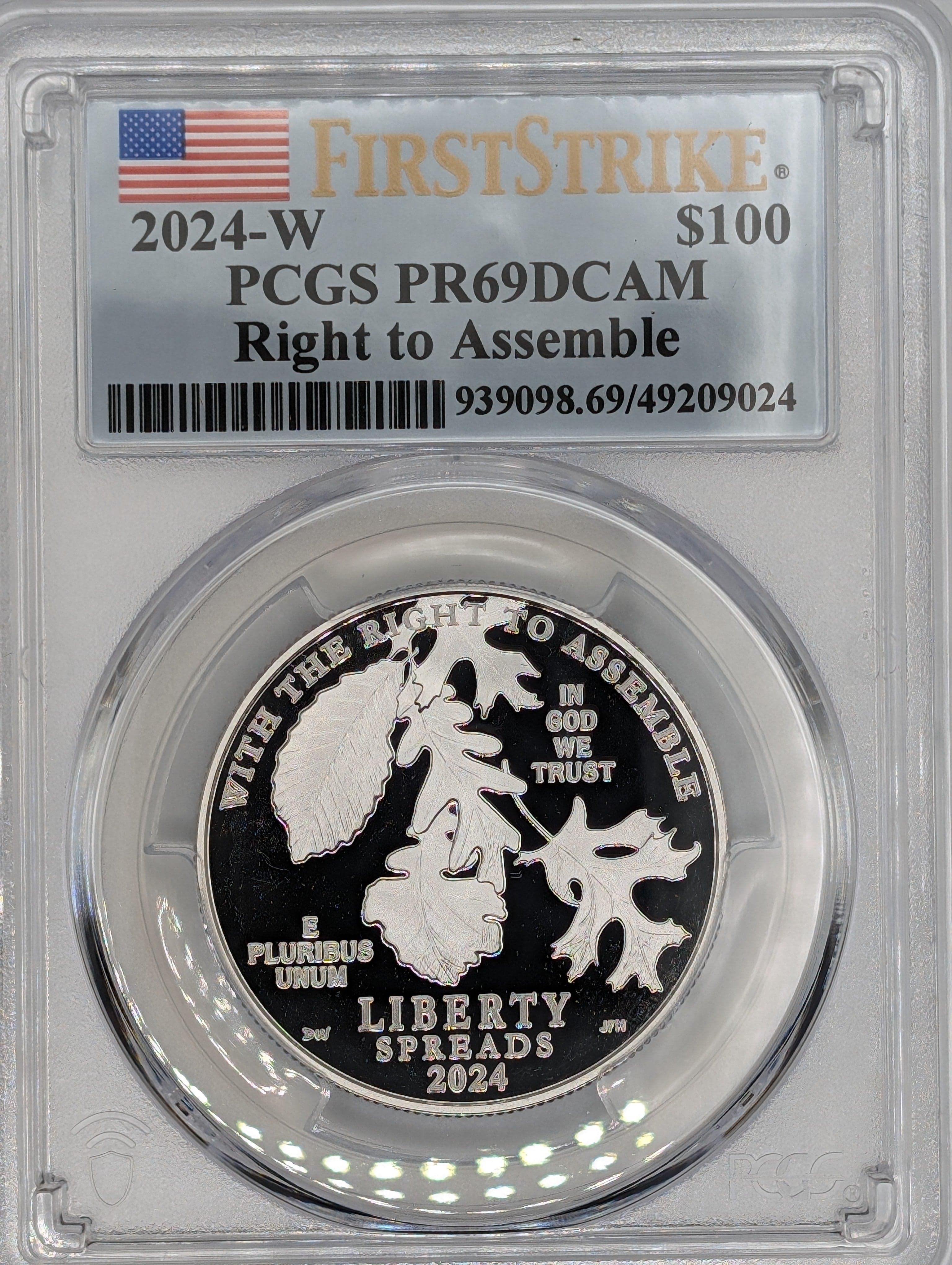 2024-W Platinum Proof Coin - First Strike - PR69DCAM PCGS — view 5
